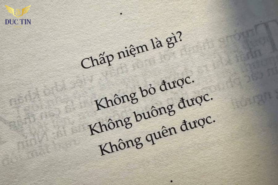 Chấp niệm là gì, chỉ những việc mà bản thân không buông bỏ được, không quên được  2. Các loại chấp niệm thường gặp